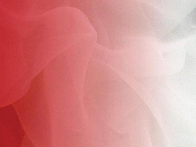 Georgette Red - White, š. 110cm, 100%PES