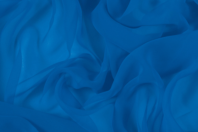 Georgette, Electric Blue112 cm wide, 100% PES