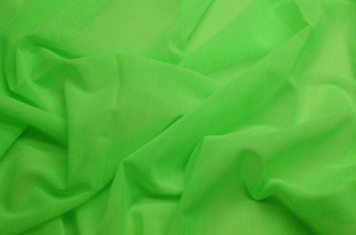 Georgette Fluorescent Green, 100% PES