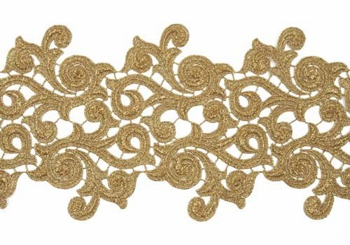 Ribbon lace Lolita, Gold, 18 cm wide