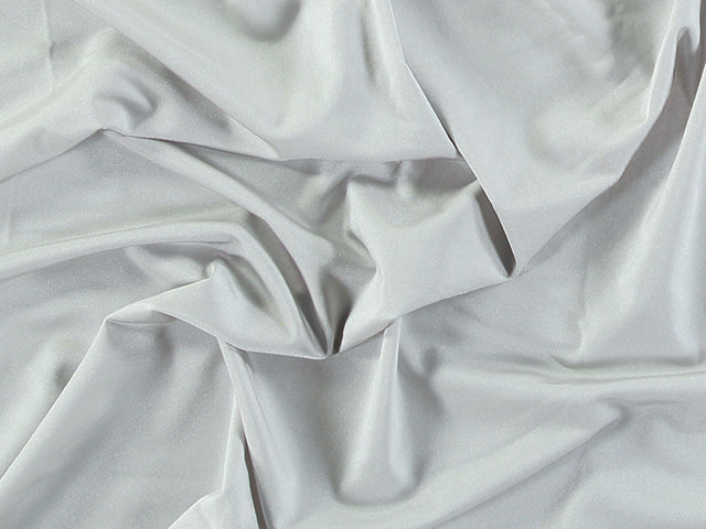 Lycra Lustre Silver, 140 cm wide, 80% PA, 20% EA