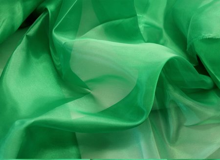 Organza, Emerald, 140 cm wide, 100 % PES