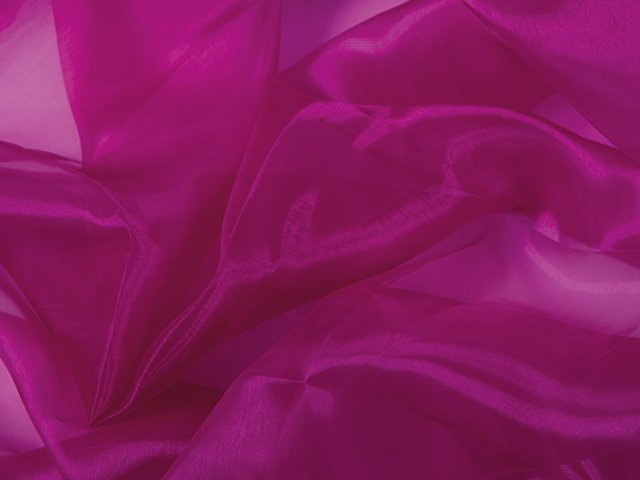 Organza, Fuchsia pink, 140 cm wide, 100 % PES