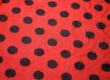 Polka Dot stretch net  Flamenco ,145 cm wide , 91%PA , 9%EA