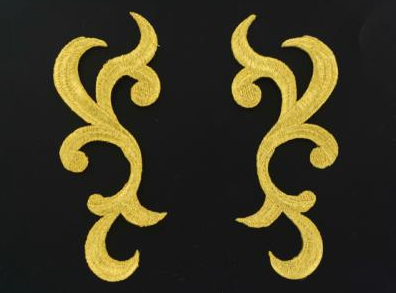 Regal motif pair, Gold