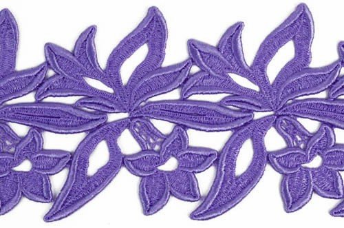 Sabrina, ribbon lace Amethyst 12 cm wide