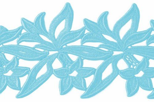 Sabrina, ribbon lace Aqua, 12 cm wide, 100% PA