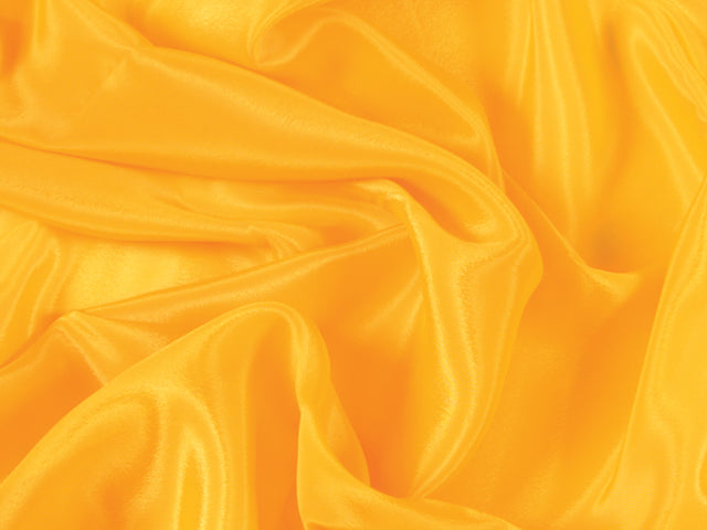 Satin Chiffon, Saffron, 112cm wide, 100%PES