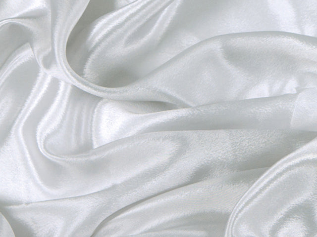Satin Chiffon, White, š.112cm, 100% PES