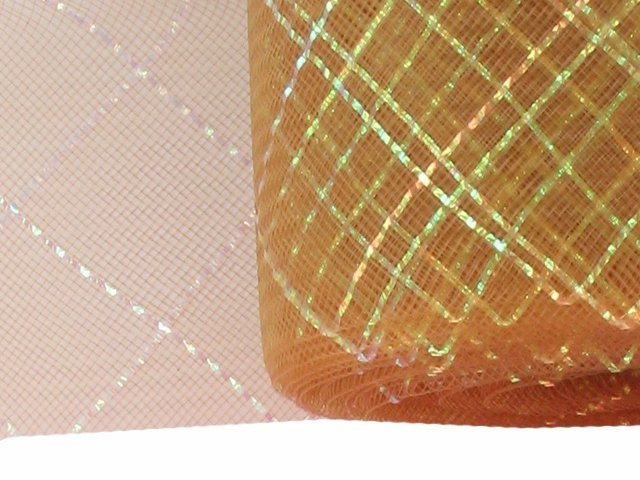 Iridescent large Diamond crinoline  Gold 76mm