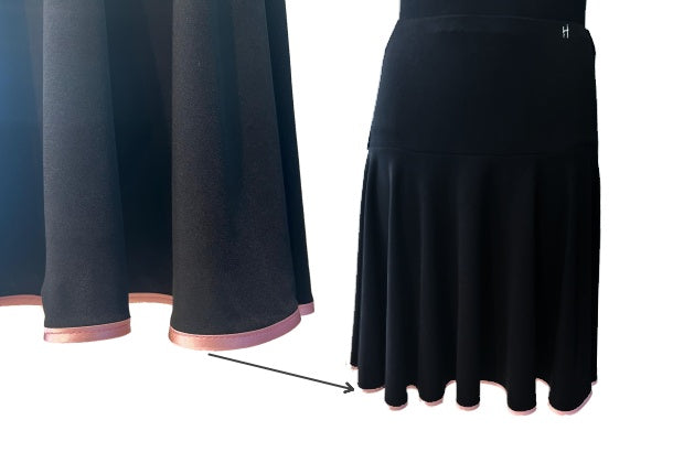 HD Latin skirt with satin strip