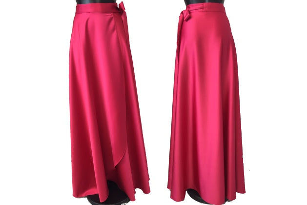 HD Long satin skirt