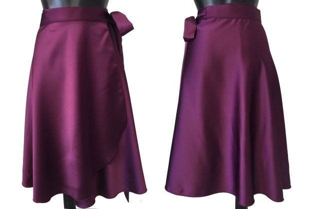 HD Short satin skirt