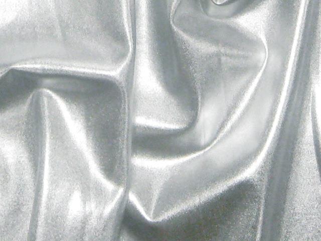 Lycra Stretch Metallic Silver , 150 cm wide, 85% PES ,15%EA