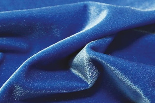 Smooth velvet stretch, Cobalt, 140 cm wide, 87%NY, 13%EA