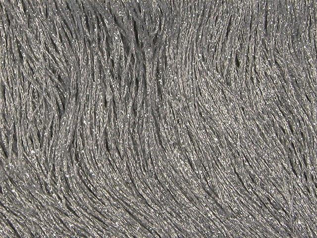 Metallic fringe, Silver, 15 cm long, 80% PES, 20% EA