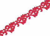 Ribbon lace VIctoria, Flou Green, 6 cm wide, 100% PA