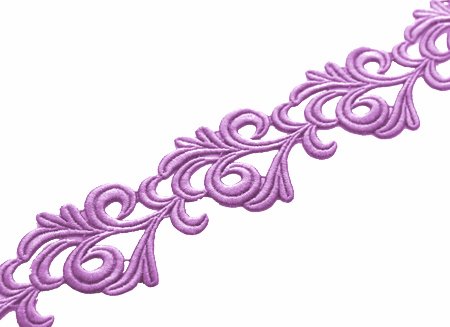 Ribbon lace VIctoria, Lilac, 6 cm wide, 100% PA