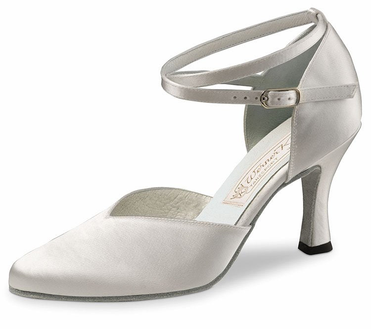 WERNER KERN Betty ladies dancing shoes - Satin white