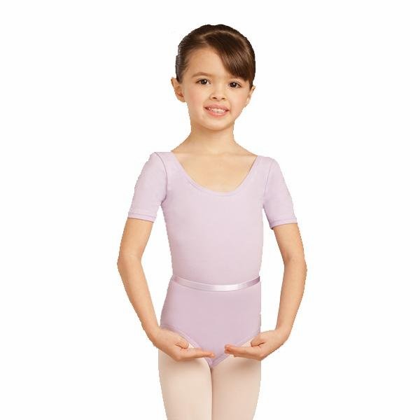 CAPEZIO Short-sleeve leotard with belt