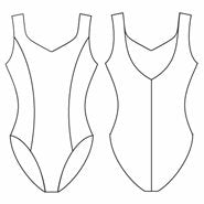 CAPEZIO princess seam tank leotard