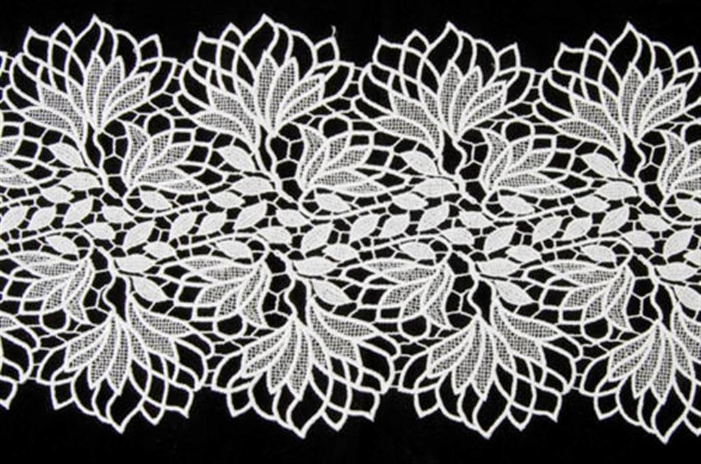 Ribbon lace Emily, White, 20 cm wide