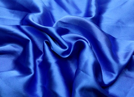 Stretch satin, Ocean Blue, 120 cm wide, 96% PES, 4% EA