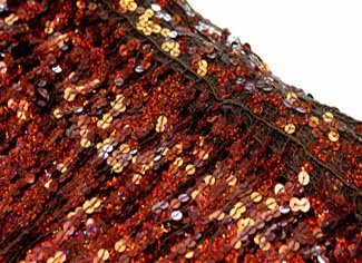 Sequinned fringe, Cocoa