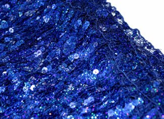 Sequinned fringe, Sapphire