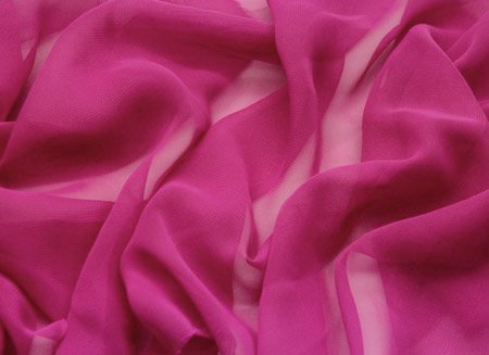 Georgette, Magenta, 112 cm wide, 100% PES