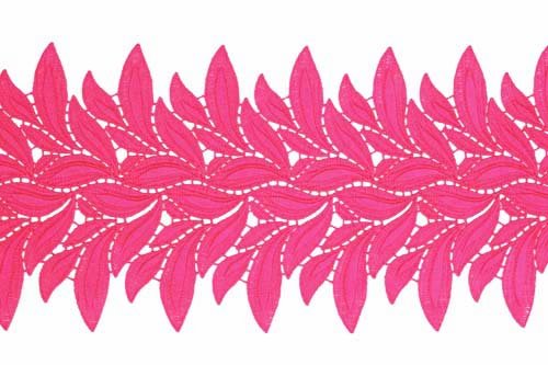 Ribbon lace Lucy, Cerise, 15 cm wide