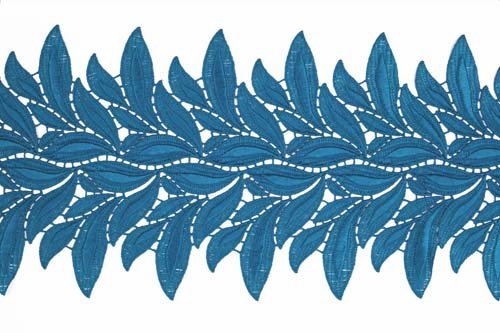 Ribbon lace Lucy, Turquoise, 15 cm wide