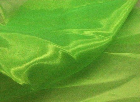 Organza, Fluorescent Green, 140 cm wide, 100 % PES