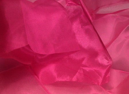 Organza, Fuchsia, 140 cm wide, 100 % PES