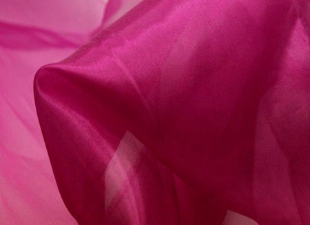 Organza, Magenta, 140 cm wide, 100 % PES