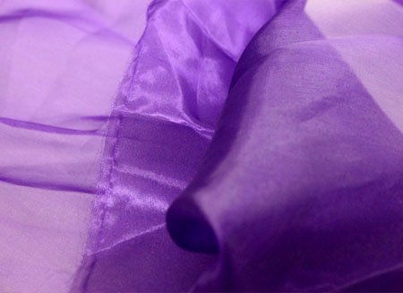 Organza, Purple, š. 140 cm, 100% PES