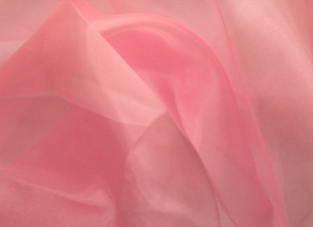 Organza, Rose pink š. 140cm 100%PES