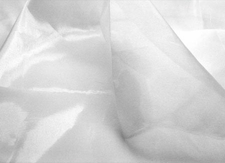 Organza, White, 140 cm wide, 100 % PES