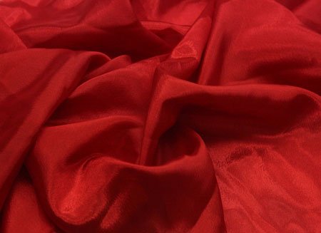 Satin Chiffon, Red, 112cm wide, 100% PES