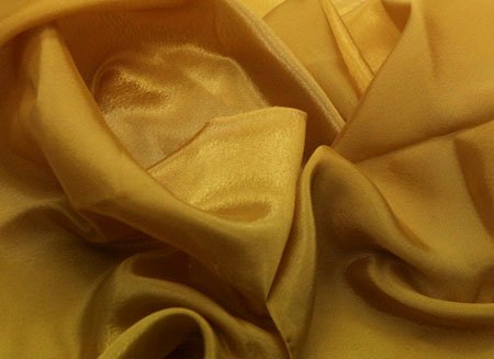 Pearl Chiffon, Gold, 110cm wide, 100% PES