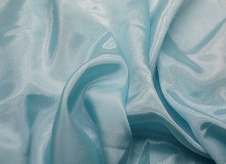 Pearl Chiffon, Pale Turquoise, 112 cm wide. 100% PES