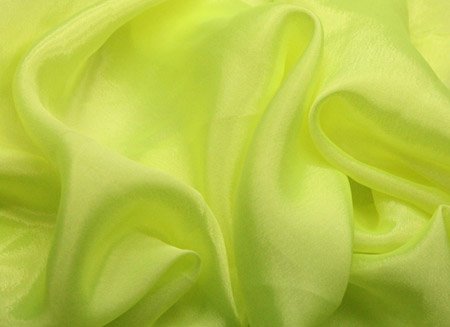 Pearl Chiffon, Tropic Lime, 112cm wide, 100% PES