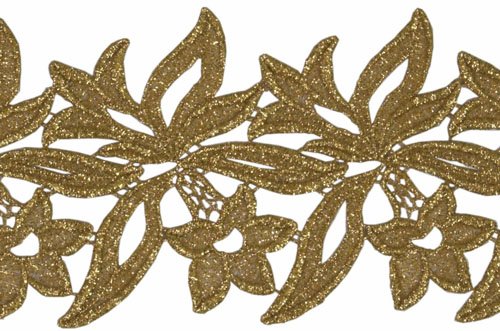 Sabrina, ribbon lace Gold, 12 cm wide