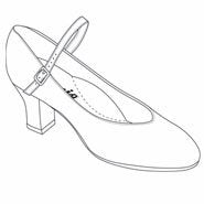 CAPEZIO Student Footlight character obuv