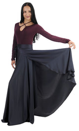 HD Long satin skirt