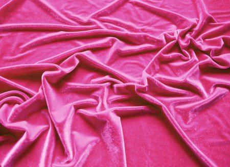 Smooth velvet stretch, Fuchsia, 140 cm wide, 80% NY , 20% EA