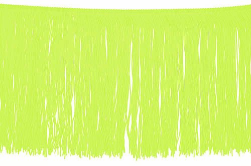 Elasticated fringe, Lime