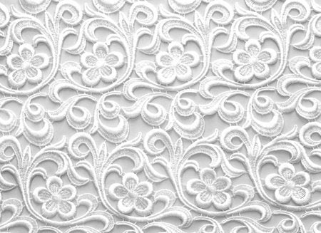 Krajka Vintage, White