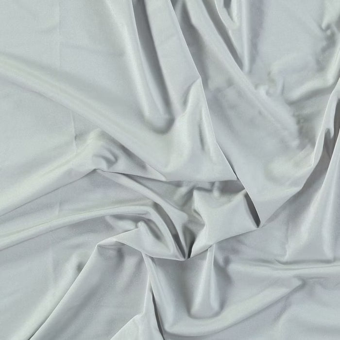 Lycra Lustre Silver, š. 140 cm, 80% PA, 20% EA