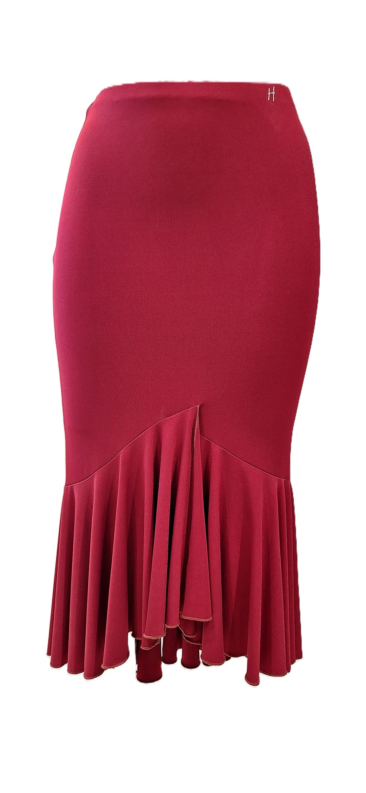 HD Sukně latinská volán, rozparek